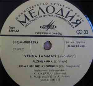 Venda Tamman - Plzenlanna / Romantiline Akordian