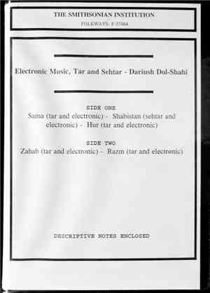 Dariush Dol-Shahi - Electronic Music, Tar And Sehtar