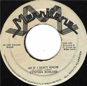 Cynthia Schloss - As If I Don't Know