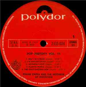 Frank Zappa And The Mothers Of Invention - Pop History Vol. 11