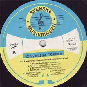 Unknown Artist - 12 Svenska Toppar