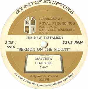 Unknown Artist - Sermon On The Mount (Matthew Chapters 5-6-7)