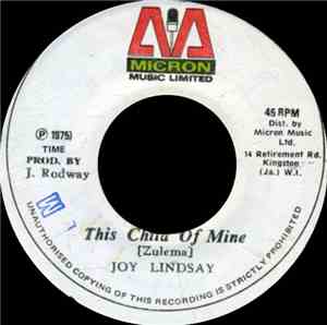 Joy Lindsay - This Child Of Mine