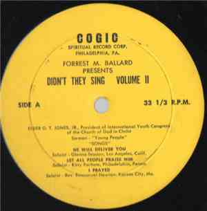 Various - Forrest M. Ballard Presents Didn't They Sing