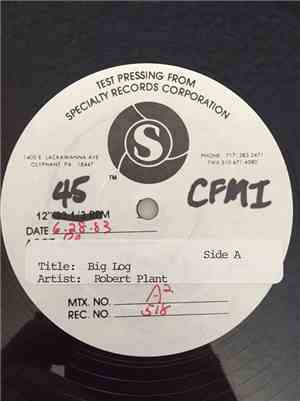 Robert Plant - Big Log/Messin' With The Mekkon/Stranger Here Than Over There
