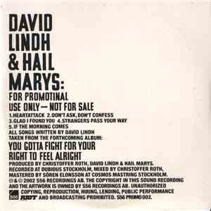 David Lindh & Hail Marys - Glad I Found You