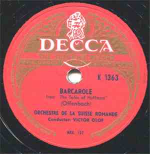 L'Orchestre De La Suisse Romande - Offenbach: Barcarole / Mascagni: Intermezzo