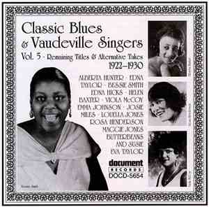 Various - Classic Blues & Vaudeville Singers Vol 5 1922 - 1930