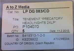 Tenement - Predatory Headlights