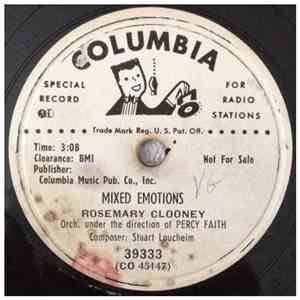 Rosemary Clooney - Mixed Emotions / Kentucky Waltz