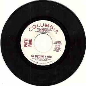 Patti Page - You Don't Need A Heart