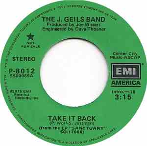 The J. Geils Band - Take It Back