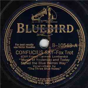 Music Of Yesterday And Today Styled The Blue Baron Way - Confucius Say / I Want My Mama