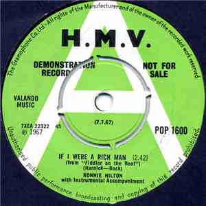 Ronnie Hilton - If I Were A Rich Man / The Laughing Gnome