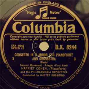 Philharmonia Orchestra, The - Concerto In D Minor For Pianoforte And Orchestra
