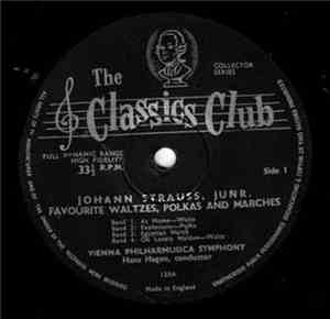 Strauss Junr., Vienna Philharmusica Symphony Orchestra, Hans Hagen - Favourite Waltzes, Polkas And Marches