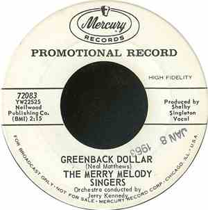 The Merry Melody Singers - Greenback Dollar