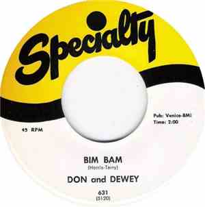 Don And Dewey - Bim Bam / Justine