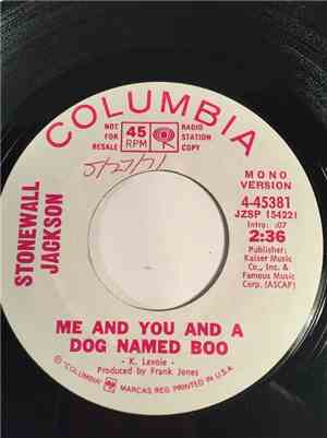 Stonewall Jackson - Me And You And A Dog Named Boo