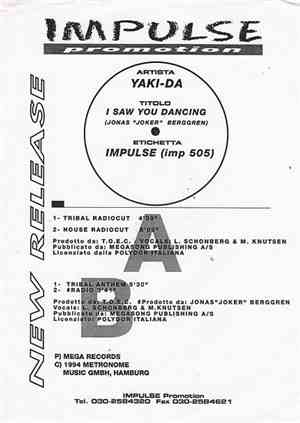 Yaki-Da - I Saw You Dancing