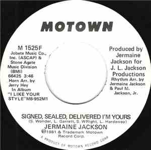 Jermaine Jackson - Signed, Sealed, Delivered I'm Yours