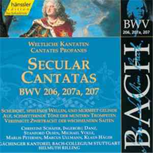 Johann Sebastian Bach, Christine Schäfer, Ingeborg Danz, Stanford Olsen, Michael Volle, Marlis Petersen, Marcus Ullmann, Klaus Häger, Gächinger Kantorei, Bach-Collegium Stuttgart, Helmuth Rilling - Secular Cantatas (BWV 206, 207, 207a)