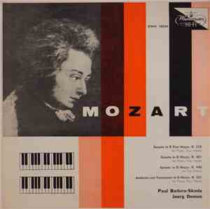 Mozart - Paul Badura-Skoda, Joerg Demus - Sonata In B Flat Major, K. 358, Sonata In D Major, K. 381, Sonatas In D Major, K. 448, Andante Con Variazioni In G Major, K. 501