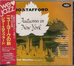 Jo Stafford With Paul Weston And His Orchestra - Autumn In New York