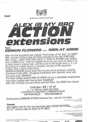 Alex Is My Bro Feat. Demon Flowers And Men At Arms - Action Extensions