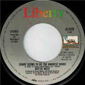 Dottie West - Sorry Seems To Be The Hardest Word