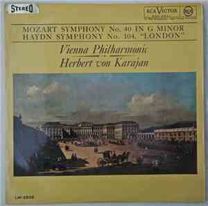 Mozart / Haydn - Vienna Philharmonic, Herbert Von Karajan - Symphony In G Minor / Symphony No. 104 