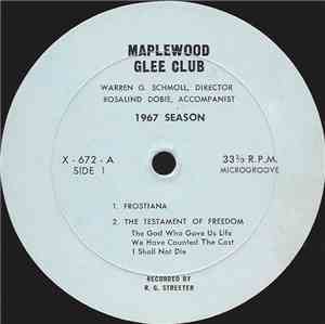 Maplewood Glee Club - 1967 Season