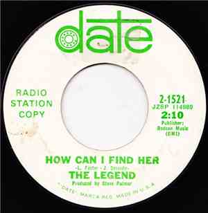 The Legend - Raining In My Heart / How Can I find Her