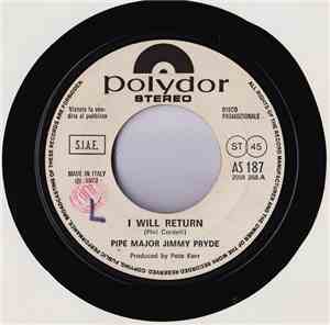 Pipe Major Jimmy Pryde / Joe Cocker - I Will Return / Delta Lady