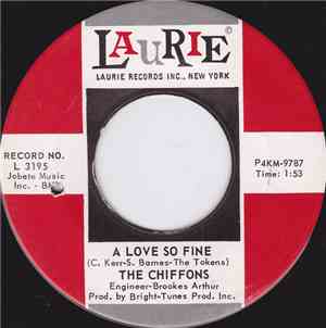 The Chiffons - A Love So Fine / Only My Friend