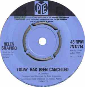 Helen Shapiro - Today Has Been Cancelled