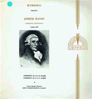 Joseph Haydn - Complete Symphonies - Volume XIX