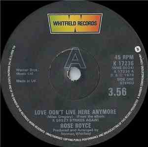 Rose Royce - Love Don't Live Here Anymore