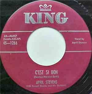 April Stevens With Russell Garcia And His Orchestra - C'Est Si Bon / Soft Warm Lips