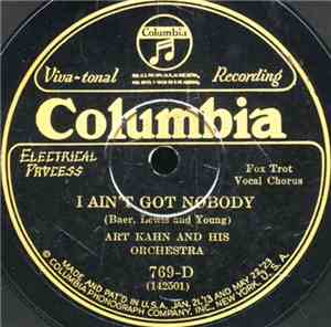 Art Kahn's Orchestra - Hoodle Dee Doo Dee Doodoo / I Ain't Got Nobody