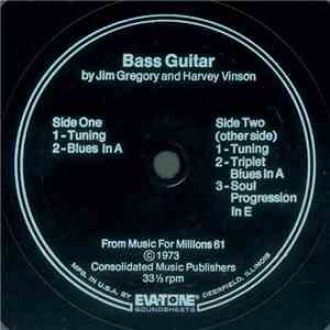 Jim Gregory  / Harvey Vinson - Bass Guitar