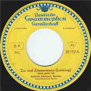 Lortzing / Heinrich Schlusnus - Zar Und Zimmermann / Undine
