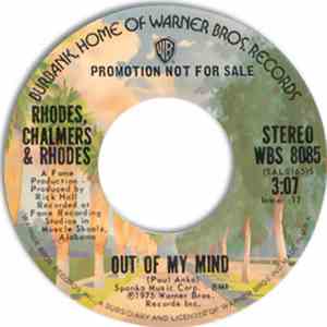 Rhodes, Chalmers & Rhodes - Out Of My Mind