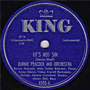 Burnie Peacock And Orchestra - (It's No) Sin / Jealousy