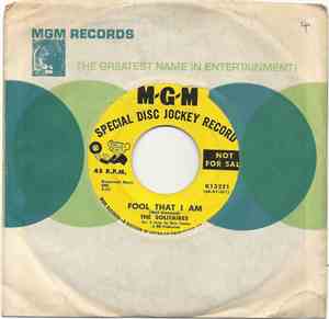 The Solitaires - Fool That I Am / Fair Weather Lover
