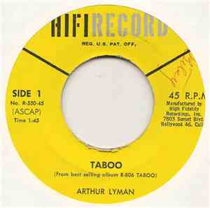 Arthur Lyman - Taboo / Dahil Sayo