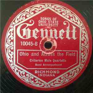 Criterion Male Quartet - Carmen Ohio / Ohio And Across The Field