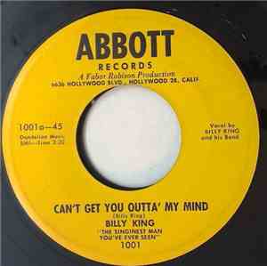 Billy King  - Can't Get You Outta' My Mind / Sugar Doll