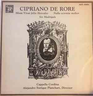 Cipriano De Rore, Capella Cordina, Alejandro Planchart - Missa Vivat Felix Hercules, Nulla Scientia Melior, Six Madrigals