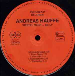 Andreas Hauffe / Jürgen Slopianka - Viertel Nach ... Die LP